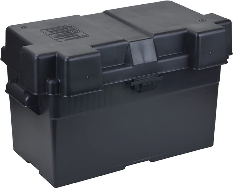 DB Electrical صندوق بطارية بلاستيكي مع غطاء مهوى DB Electrical 620-01104 متوافق مع بطاريات المجموعة 24، 27، 31 بديل لـ Universal 120173-001 - Image 1